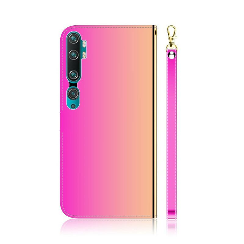 Capa De Couro Para Xiaomi Mi Note 10 / 10 Pro Capa De Espelho De Couro Sintético