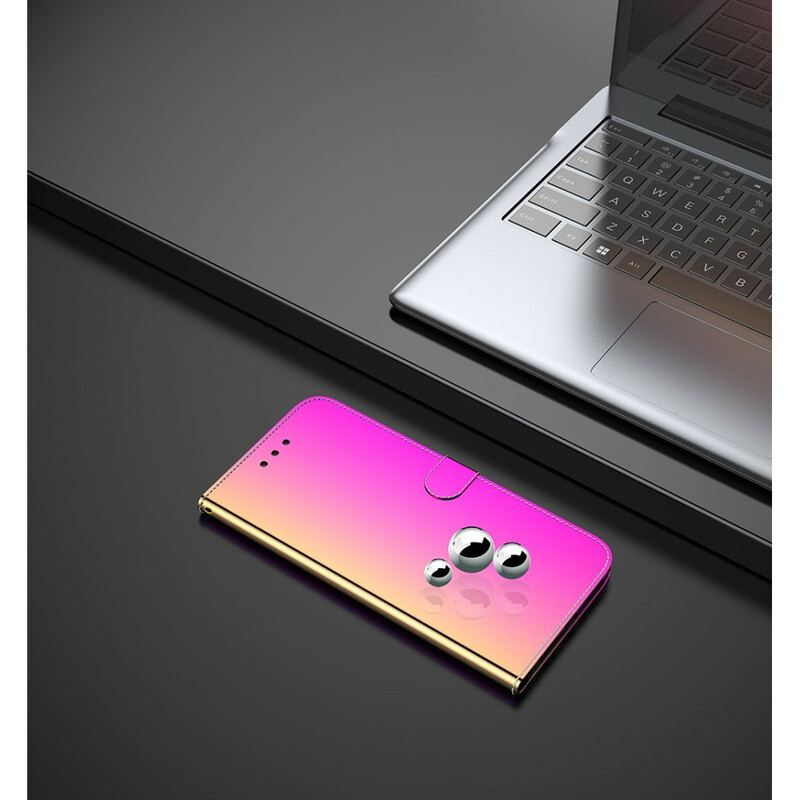 Capa De Couro Para Xiaomi Mi Note 10 / 10 Pro Capa De Espelho De Couro Sintético