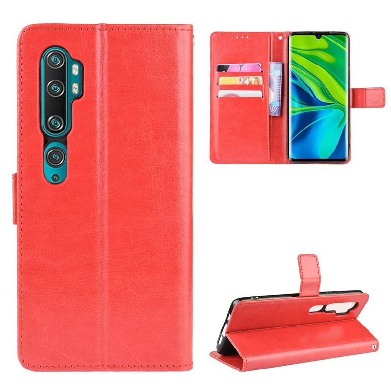 Capa De Couro Para Xiaomi Mi Note 10 / 10 Pro Couro Falso Chamativo