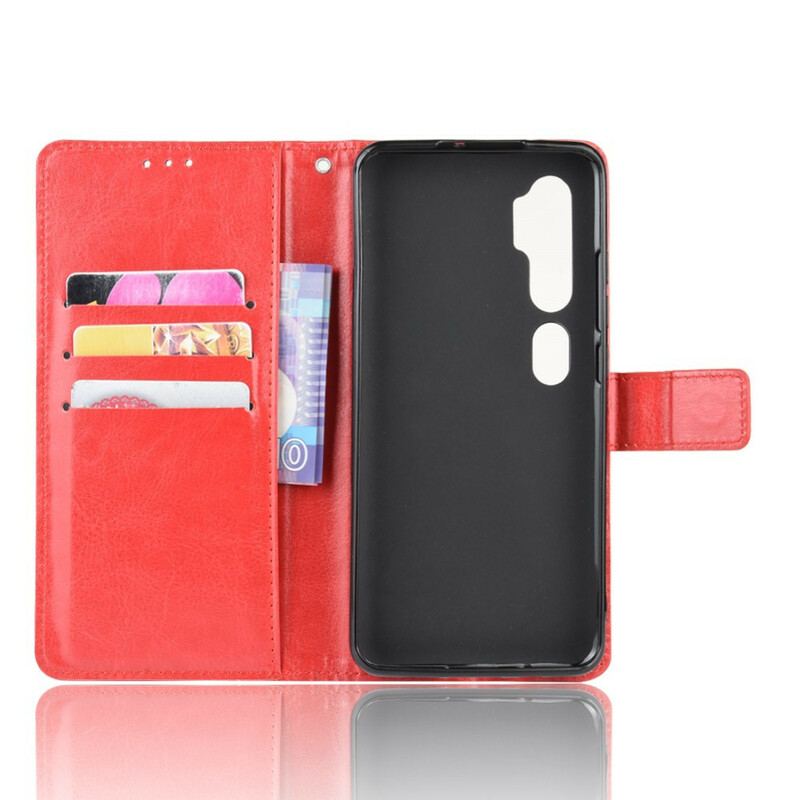 Capa De Couro Para Xiaomi Mi Note 10 / 10 Pro Couro Falso Chamativo