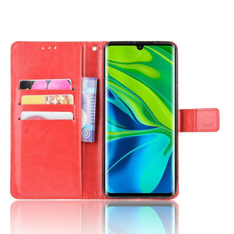 Capa De Couro Para Xiaomi Mi Note 10 / 10 Pro Couro Falso Chamativo