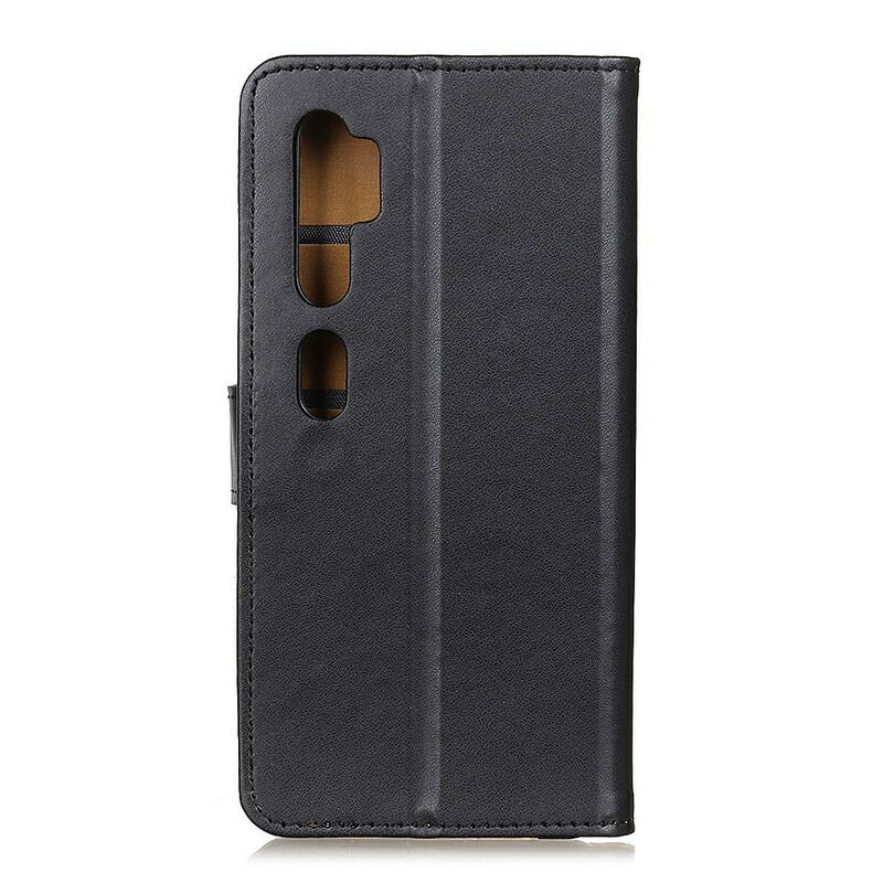 Capa De Couro Para Xiaomi Mi Note 10 / 10 Pro Couro Sintético Liso