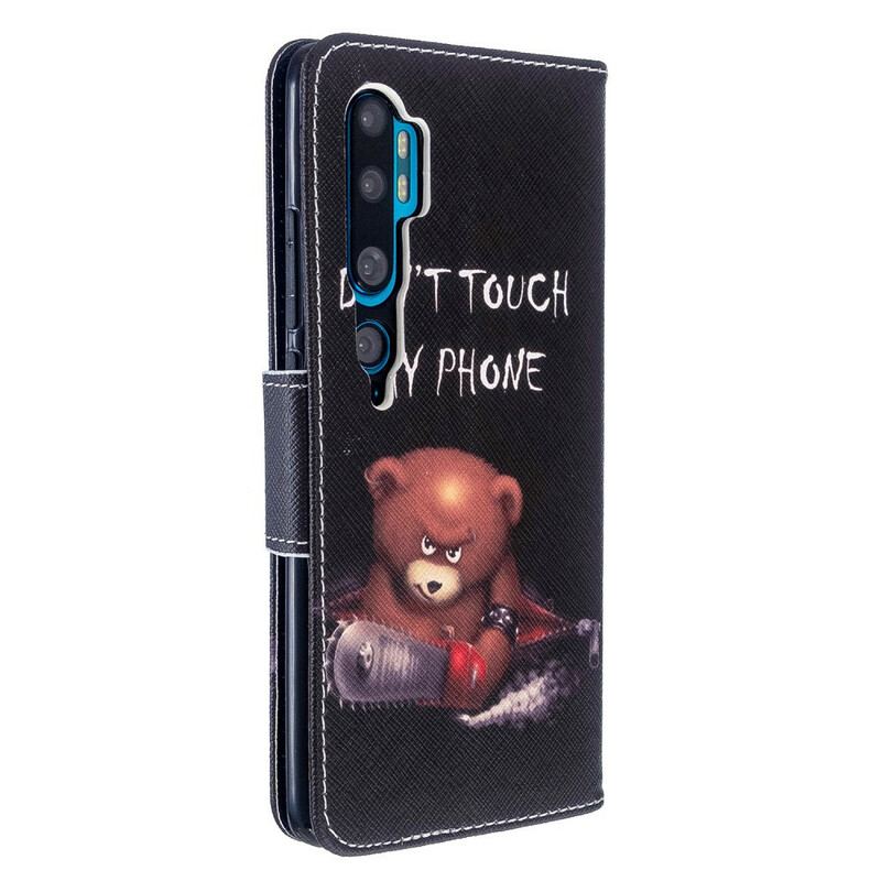 Capa Flip Para Xiaomi Mi Note 10 / 10 Pro Urso Perigoso