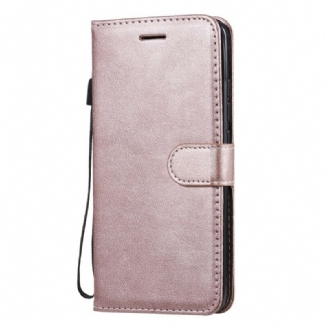 Capa Folio Para Xiaomi Mi Note 10 / 10 Pro De Cordão Estilo De Couro Com Tiras