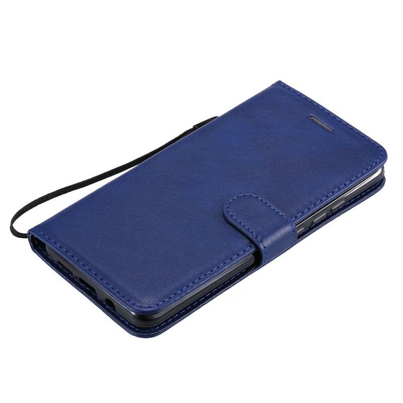 Capa Folio Para Xiaomi Mi Note 10 / 10 Pro De Cordão Estilo De Couro Com Tiras