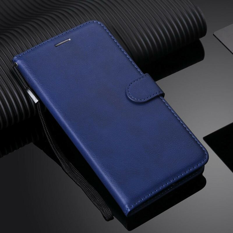 Capa Folio Para Xiaomi Mi Note 10 / 10 Pro De Cordão Estilo De Couro Com Tiras