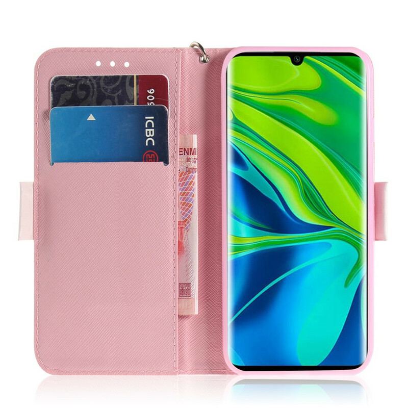 Capa Folio Para Xiaomi Mi Note 10 / 10 Pro De Cordão Hamsters Tanga