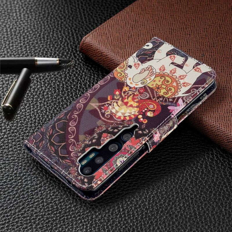 Capa Folio Para Xiaomi Mi Note 10 / 10 Pro Elefantes Indianos