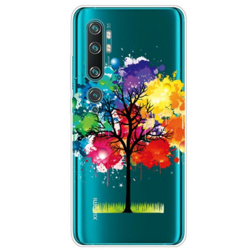 Capa Para Xiaomi Mi Note 10 / 10 Pro Árvore Aquarela Perfeita