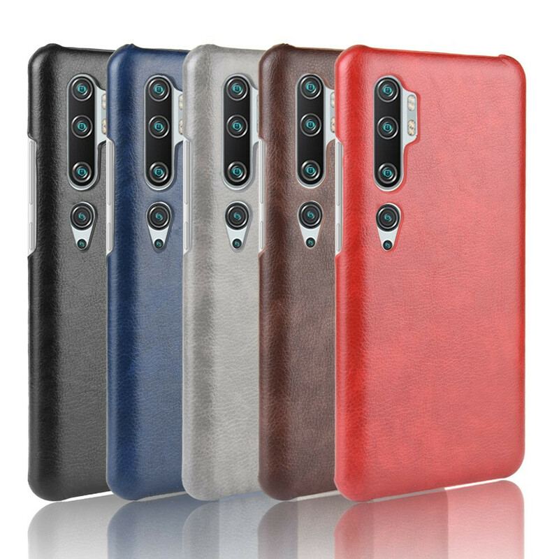 Capa Para Xiaomi Mi Note 10 / 10 Pro Efeito Couro De Desempenho Lichia