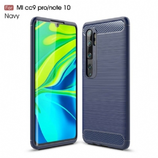 Capa Para Xiaomi Mi Note 10 / 10 Pro Fibra De Carbono Escovada