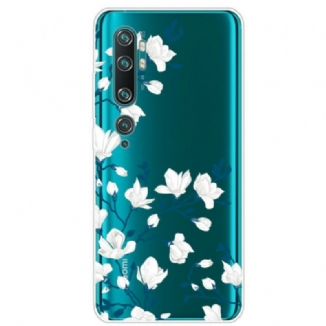 Capa Para Xiaomi Mi Note 10 / 10 Pro Flores Brancas