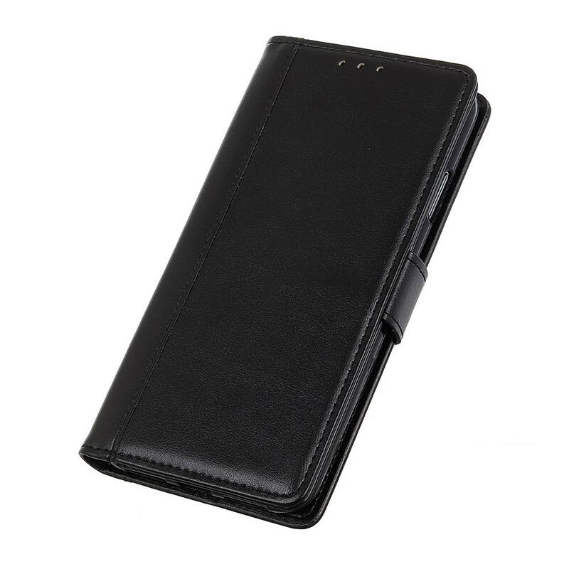 Capa De Celular Para Google Pixel 6 Flip Clássico Couro De Lichia Rachado