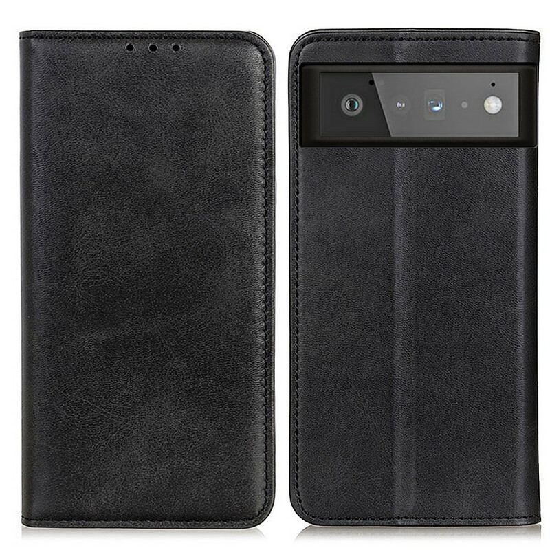 Capa De Celular Para Google Pixel 6 Flip Couro Rachado Fosco