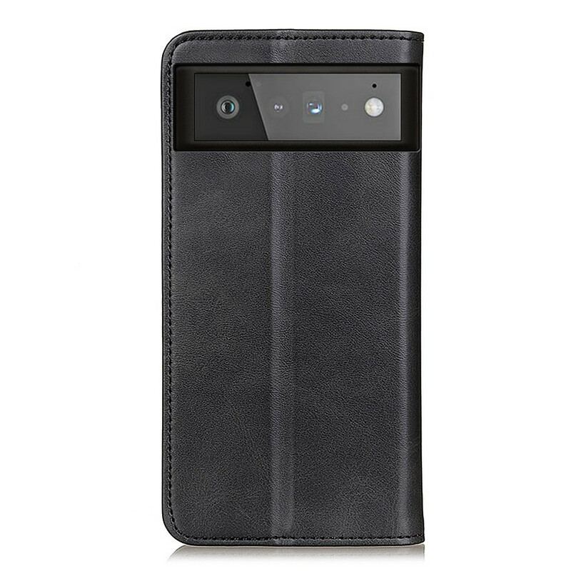 Capa De Celular Para Google Pixel 6 Flip Couro Rachado Fosco