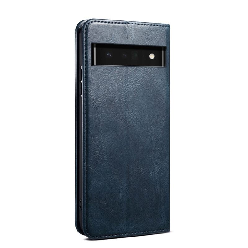 Capa De Celular Para Google Pixel 6 Flip Couro Sintético Encerado