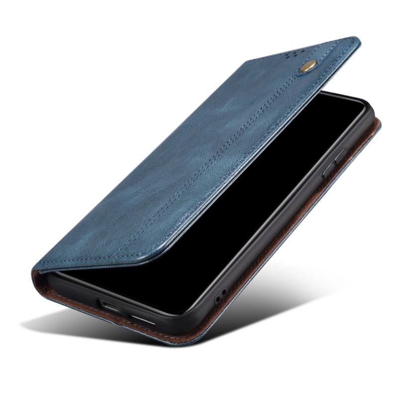 Capa De Celular Para Google Pixel 6 Flip Couro Sintético Encerado