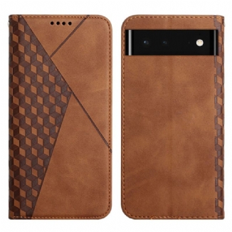 Capa De Celular Para Google Pixel 6 Flip Efeito Geocouro