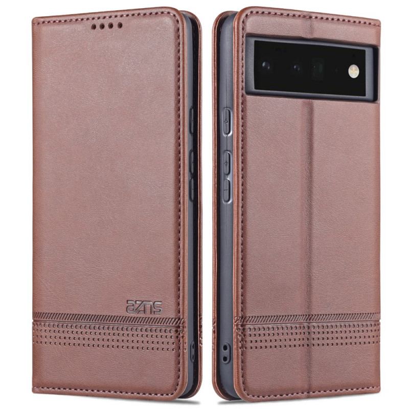 Capa De Celular Para Google Pixel 6 Flip Estilo De Couro Azns