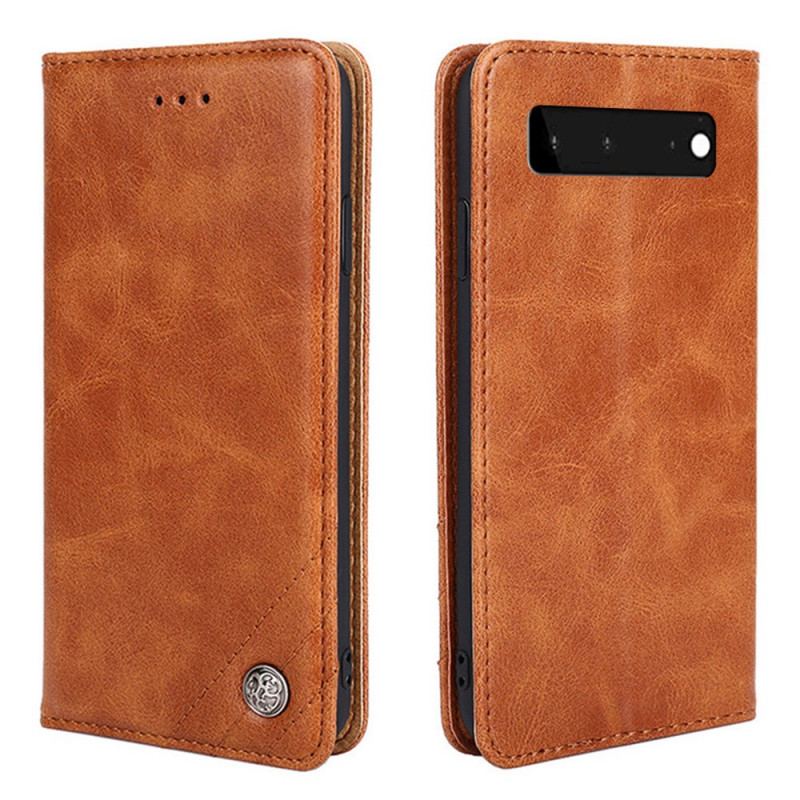 Capa De Celular Para Google Pixel 6 Flip Estilo Rebite De Couro