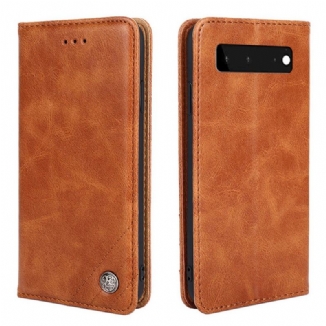 Capa De Celular Para Google Pixel 6 Flip Estilo Rebite De Couro