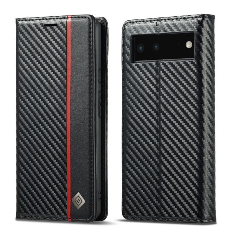 Capa De Celular Para Google Pixel 6 Flip Fibra De Carbono Lc.imeeke