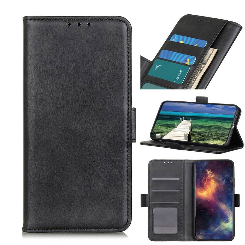 Capa Flip Para Google Pixel 6 De Couro Aba Dupla