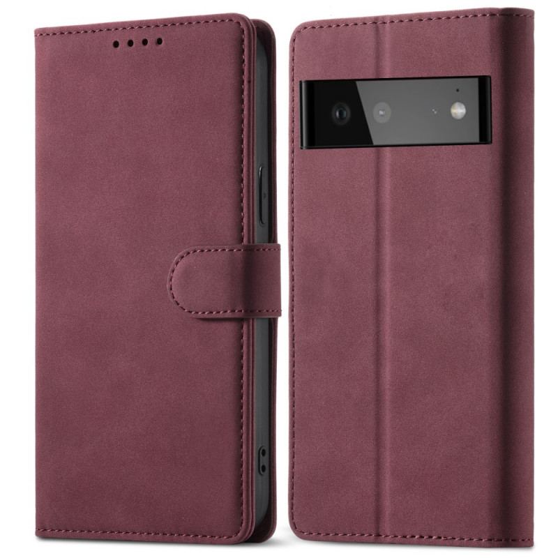 Capa Flip Para Google Pixel 6 Função Rfid Magnética