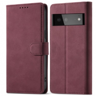 Capa Flip Para Google Pixel 6 Função Rfid Magnética