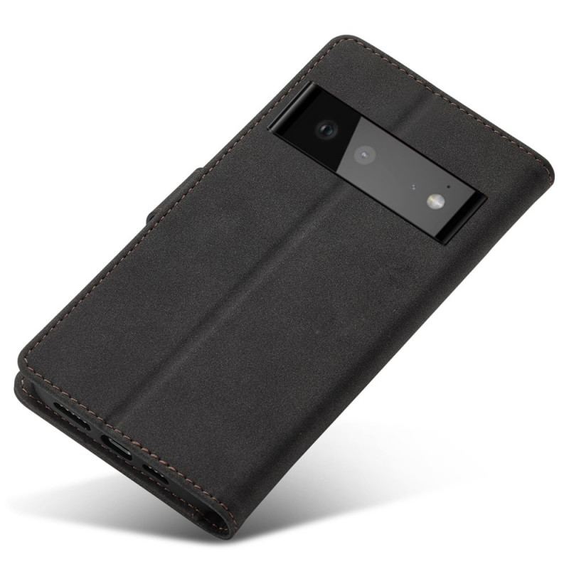 Capa Flip Para Google Pixel 6 Função Rfid Magnética