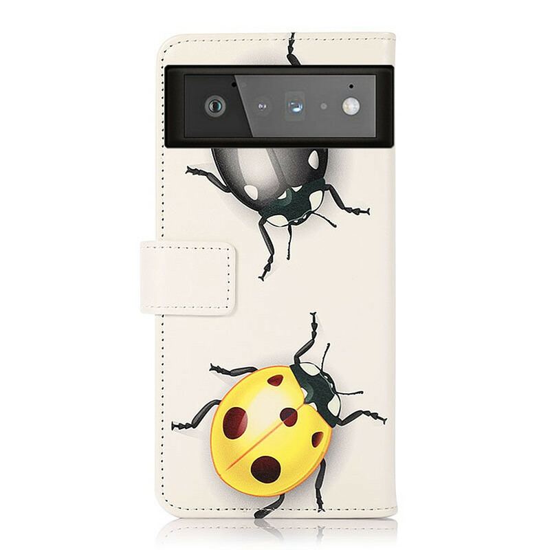 Capa Flip Para Google Pixel 6 Joaninhas