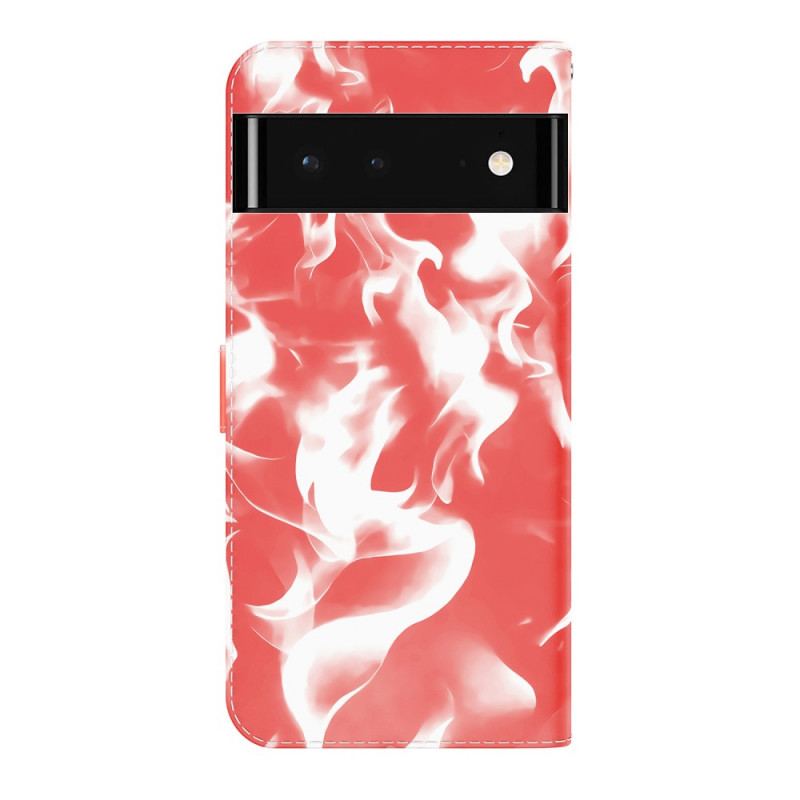 Capa Flip Para Google Pixel 6 Padrão Abstrato