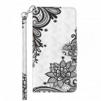 Capa Flip Para Google Pixel 6 Renda Chique