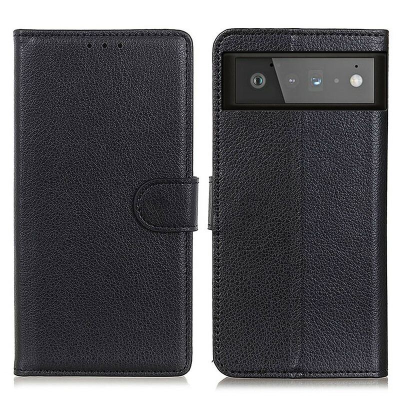 Capa Flip Para Google Pixel 6 Tradicionalmente Lichia