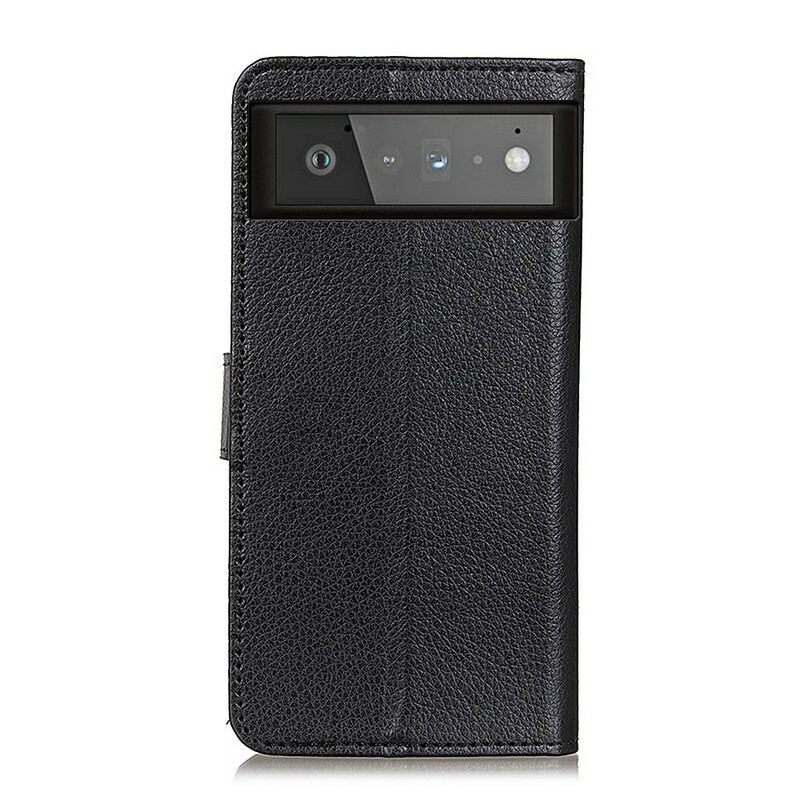 Capa Flip Para Google Pixel 6 Tradicionalmente Lichia