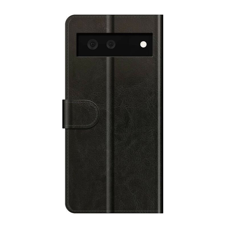 Capa Folio Para Google Pixel 6 Couro Ultra Sintético