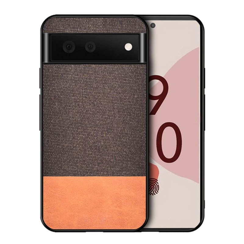 Capa Para Google Pixel 6 Couro Falso De Textura Dupla