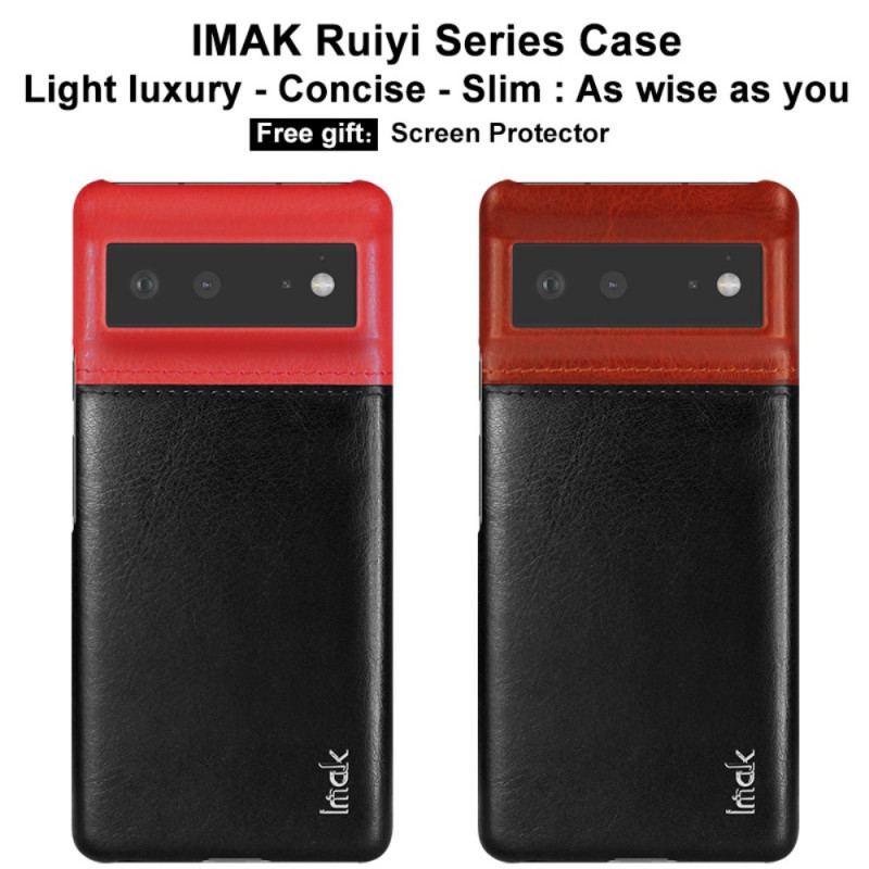 Capa Para Google Pixel 6 Imak Série Ruiyi Efeito Couro