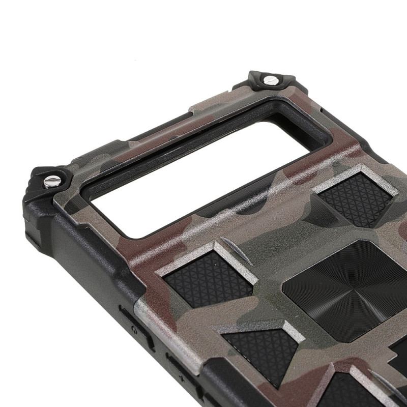 Capa Para Google Pixel 6 Suporte Removível De Camuflagem