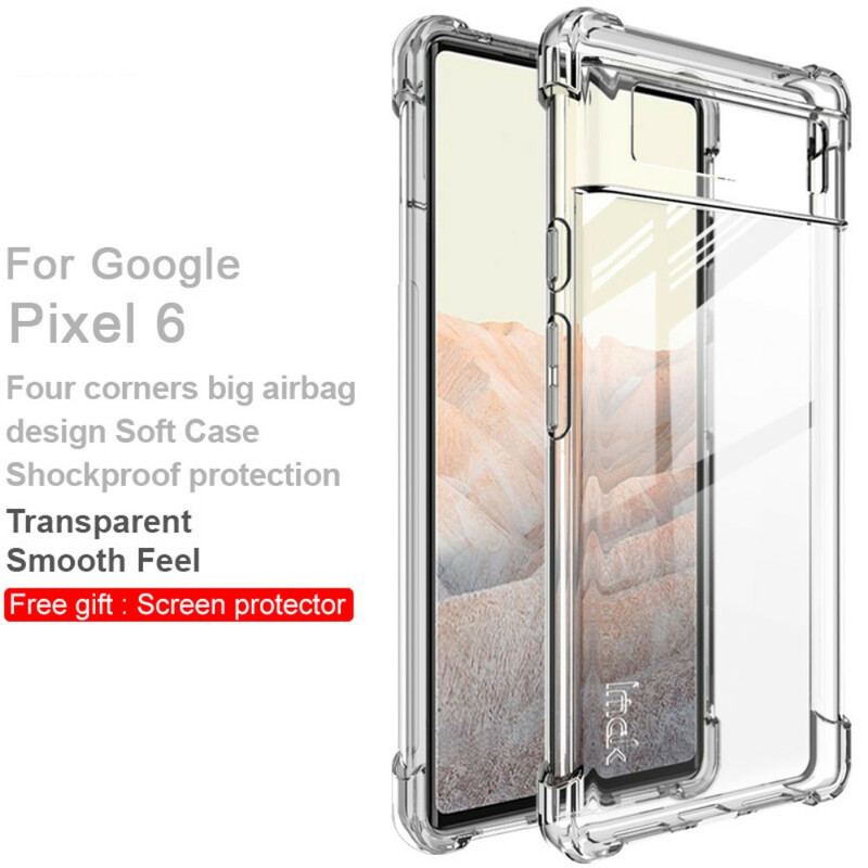 Capa Para Google Pixel 6 Transparente Com Filme De Tela Imak