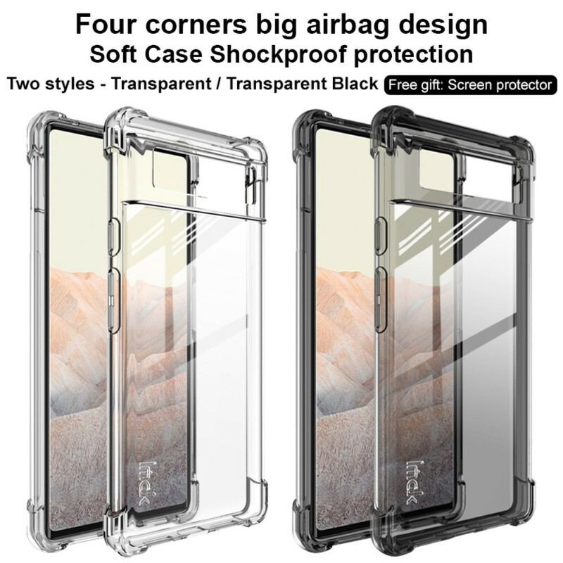 Capa Para Google Pixel 6 Transparente Com Filme De Tela Imak