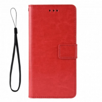 Capa Flip Para Oppo A15 Couro Falso Chamativo