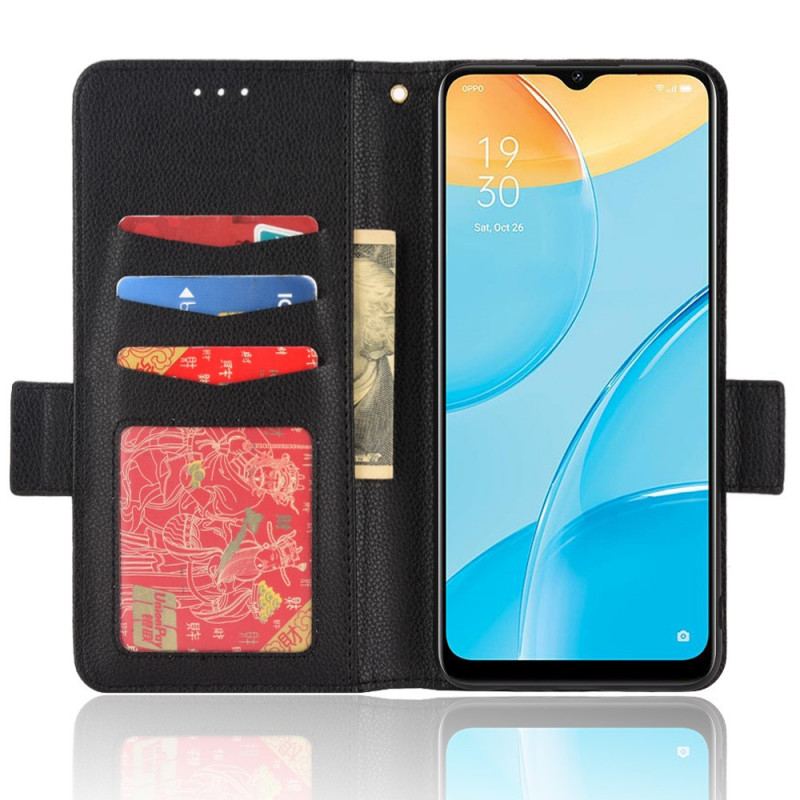 Capa Flip Para Oppo A15 De Couro Flap Double Litchi Novas Cores