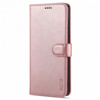 Capa Flip Para Oppo A15 Efeito Couro Azns