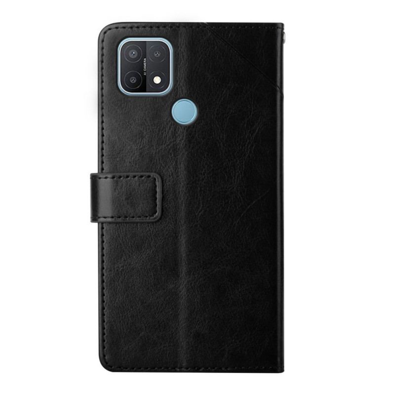 Capa Flip Para Oppo A15 Estilo Couro Geo Y Design