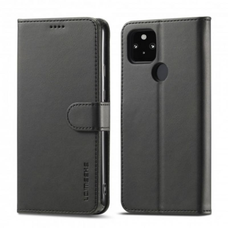 Capa Flip Para Oppo A15 Lc.imeeke Efeito Couro