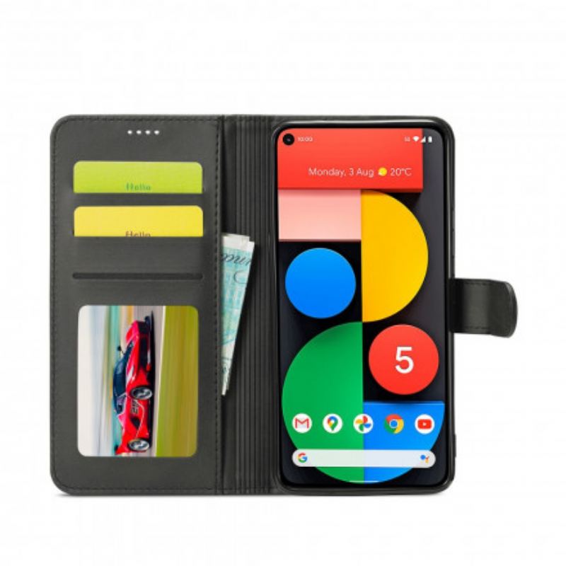 Capa Flip Para Oppo A15 Lc.imeeke Efeito Couro