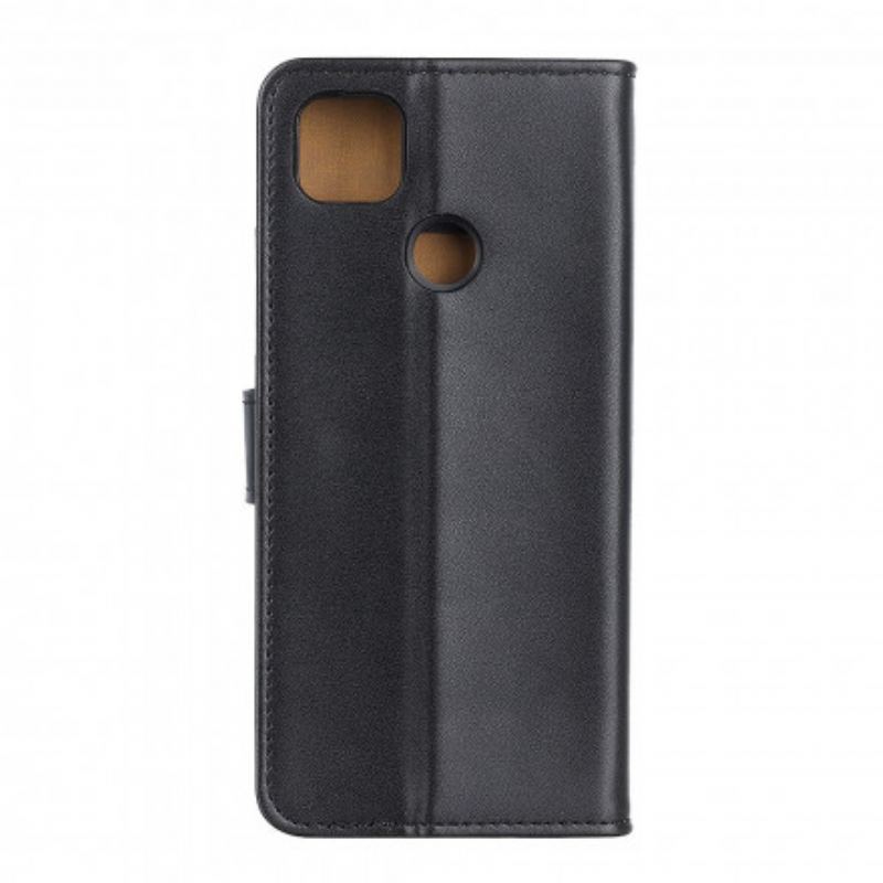 Capa Folio Para Oppo A15 Couro Sintético Liso