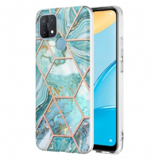 Capa Para Oppo A15 Mármore Geométrico Chamativo