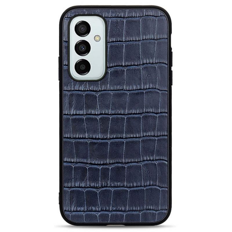 Capa De Celular Para Samsung Galaxy M23 5G Couro Genuíno Com Textura De Crocodilo